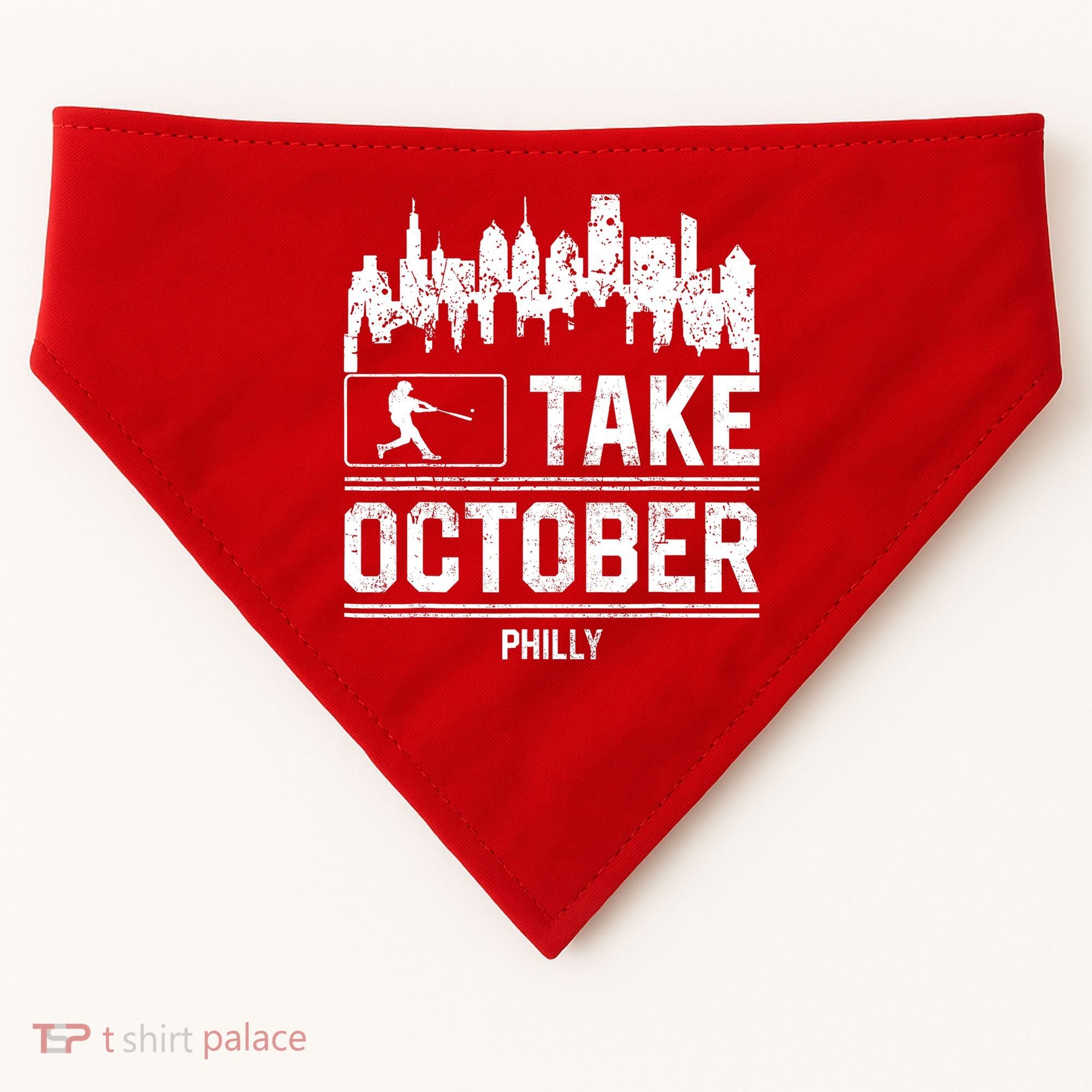 Philly_ Take October Philadelphia Fan Baseball Lovers USA-Made Doggie Bandana