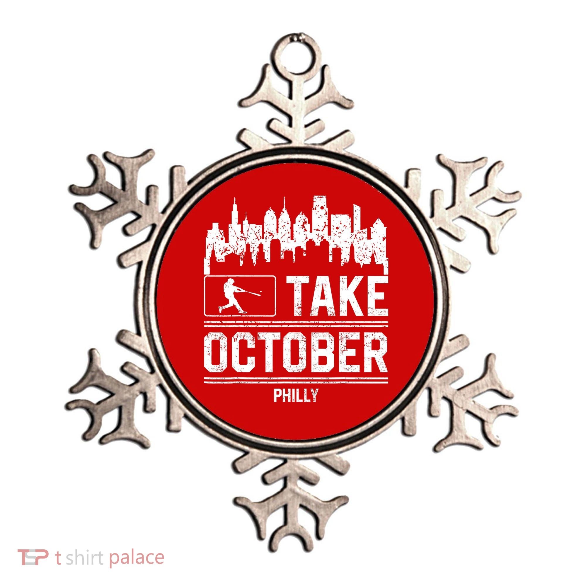 Philly_ Take October Philadelphia Fan Baseball Lovers Ornament