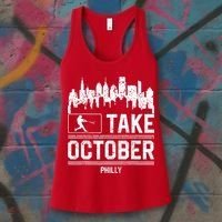 Philly_ Take October Philadelphia Fan Baseball Lovers Women's Tank Top thumb 3