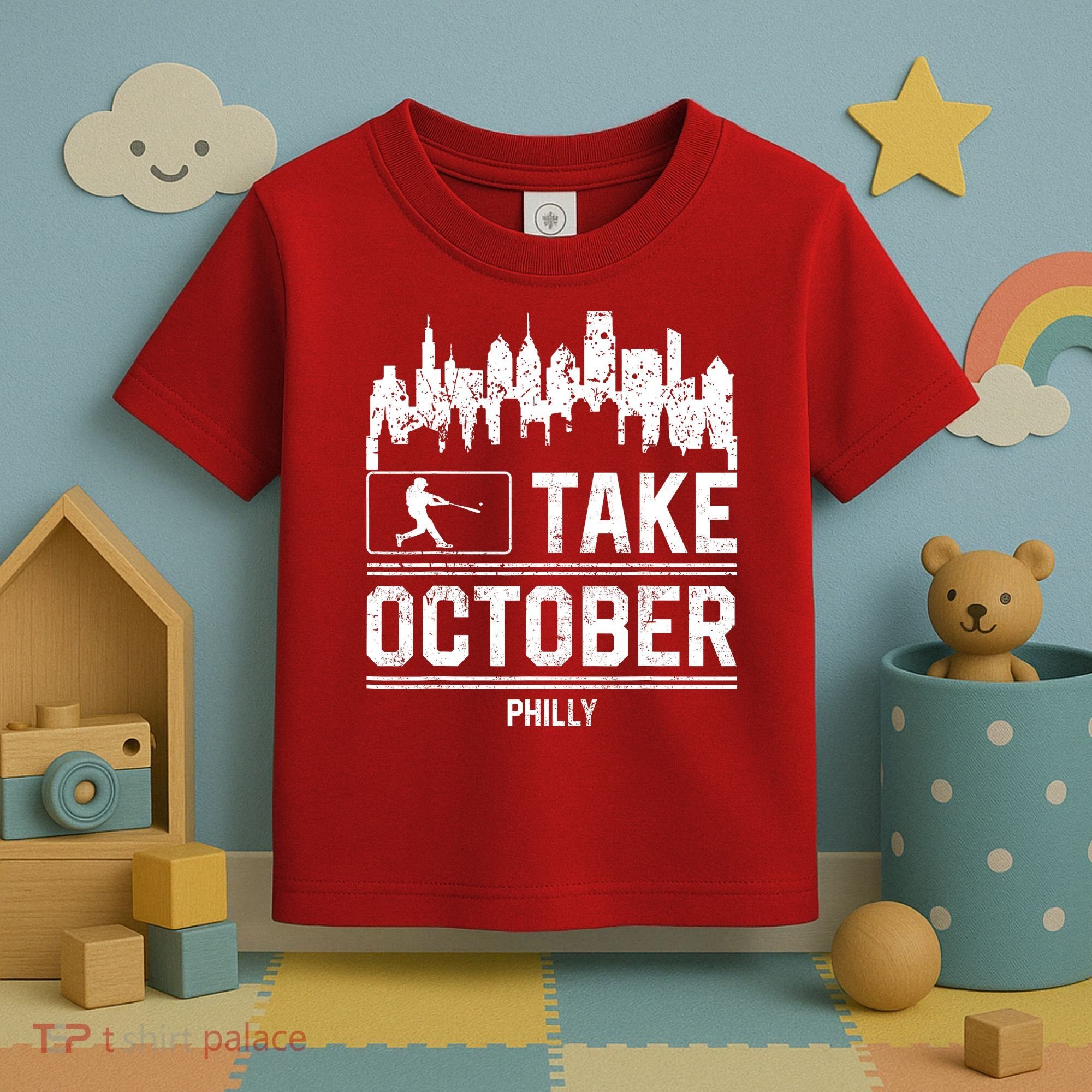 Philly_ Take October Philadelphia Fan Baseball Lovers Toddler T-Shirt
