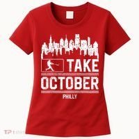 Philly_ Take October Philadelphia Fan Baseball Lovers Women's T-Shirt thumb 0