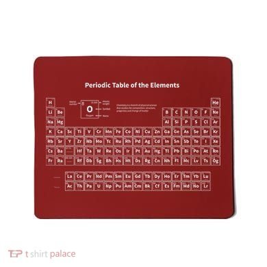 Periodic Table Of The Elements Chemists Nerd Gift Chemistry Mousepad