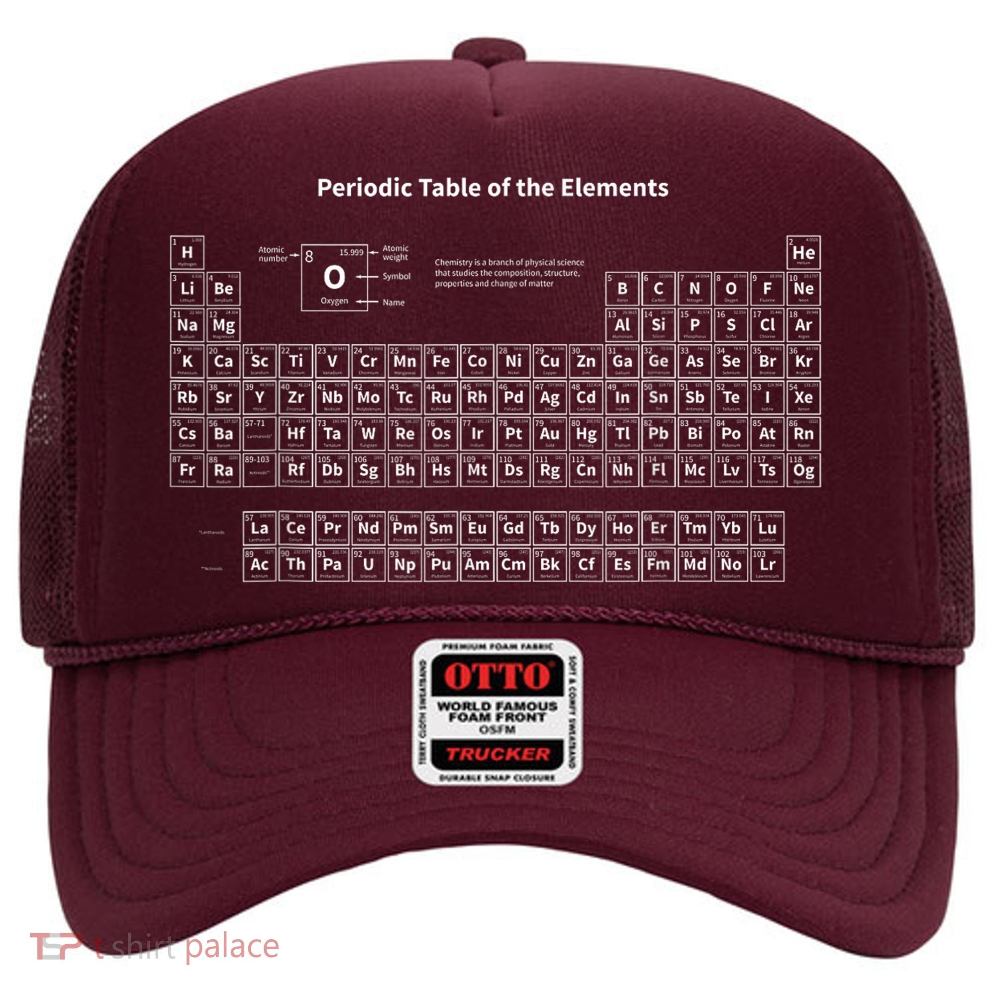Periodic Table Of The Elements Chemists Nerd Gift Chemistry Hat
