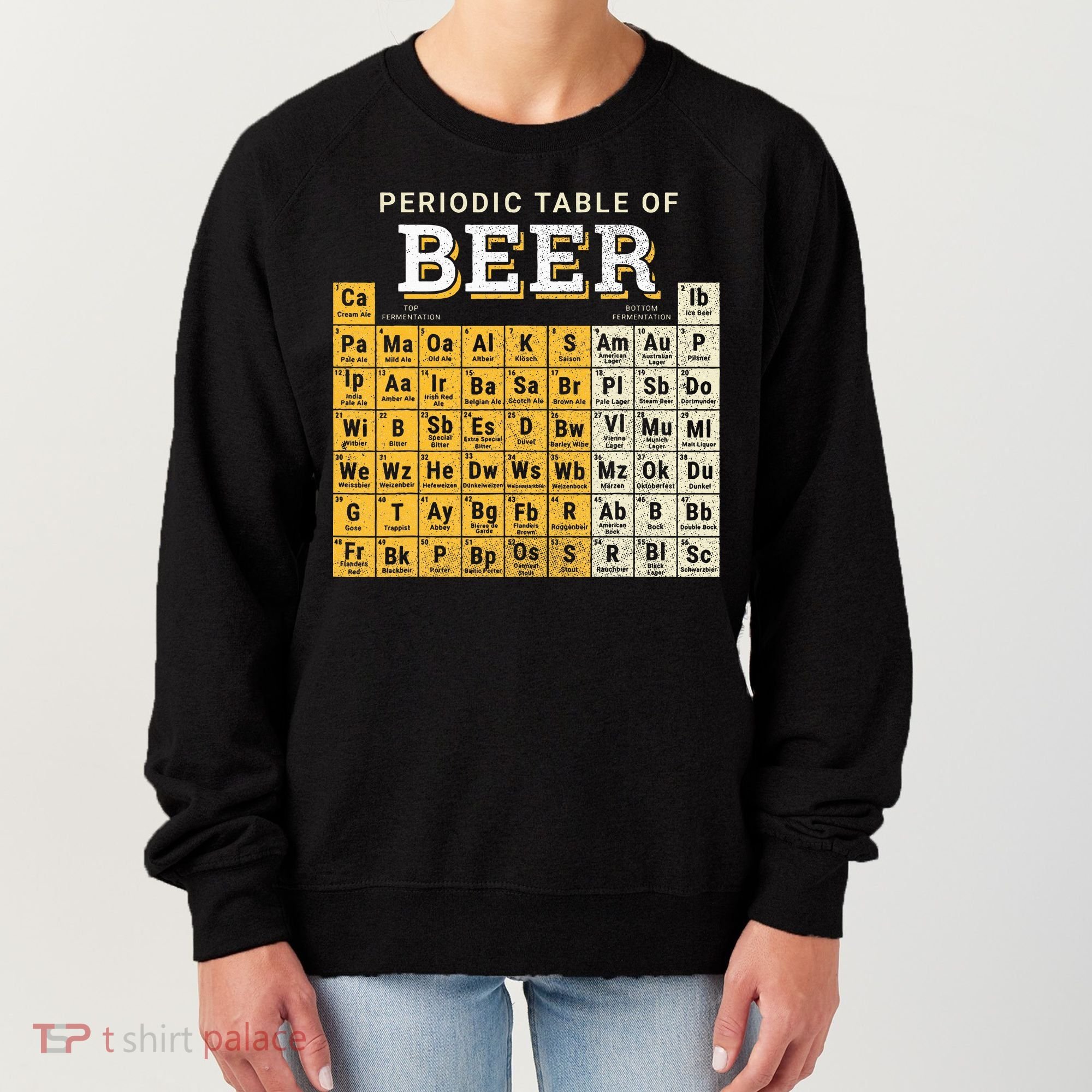 Periodic Table Of Beer Sketch Women's Sweatshirt