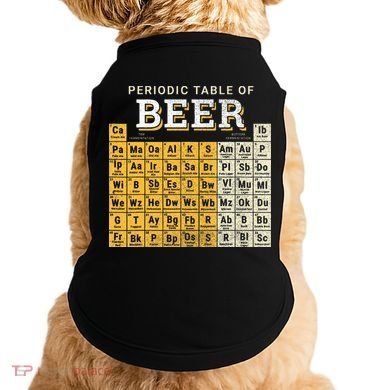Periodic Table Of Beer Sketch Doggie Tank