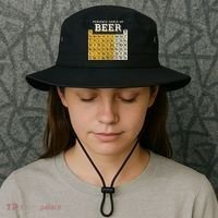 Periodic Table Of Beer Sketch Bucket Hat thumb 3