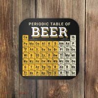 Periodic Table Of Beer Sketch Coaster thumb 0
