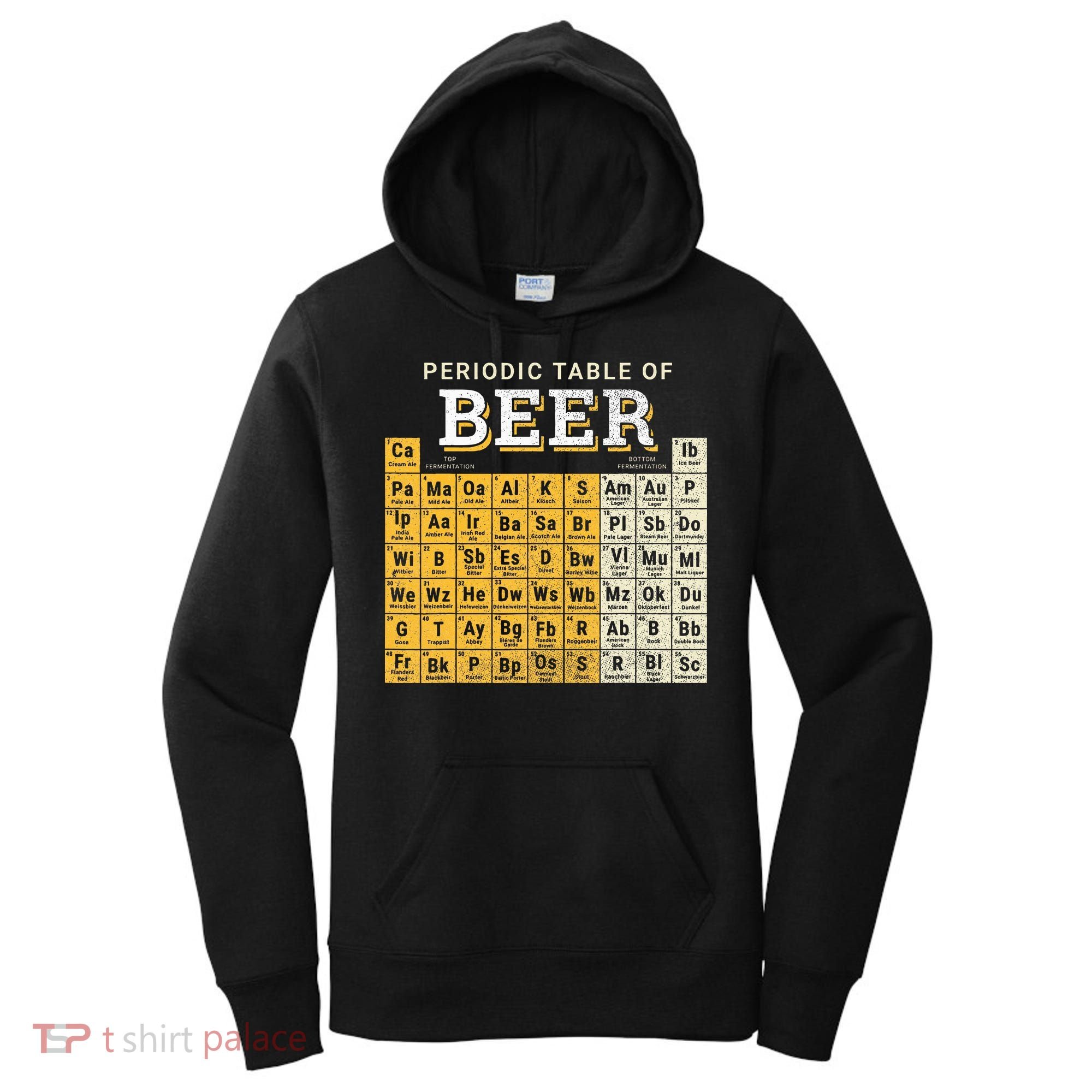 Periodic Table Of Beer Sketch Women's Hoodie