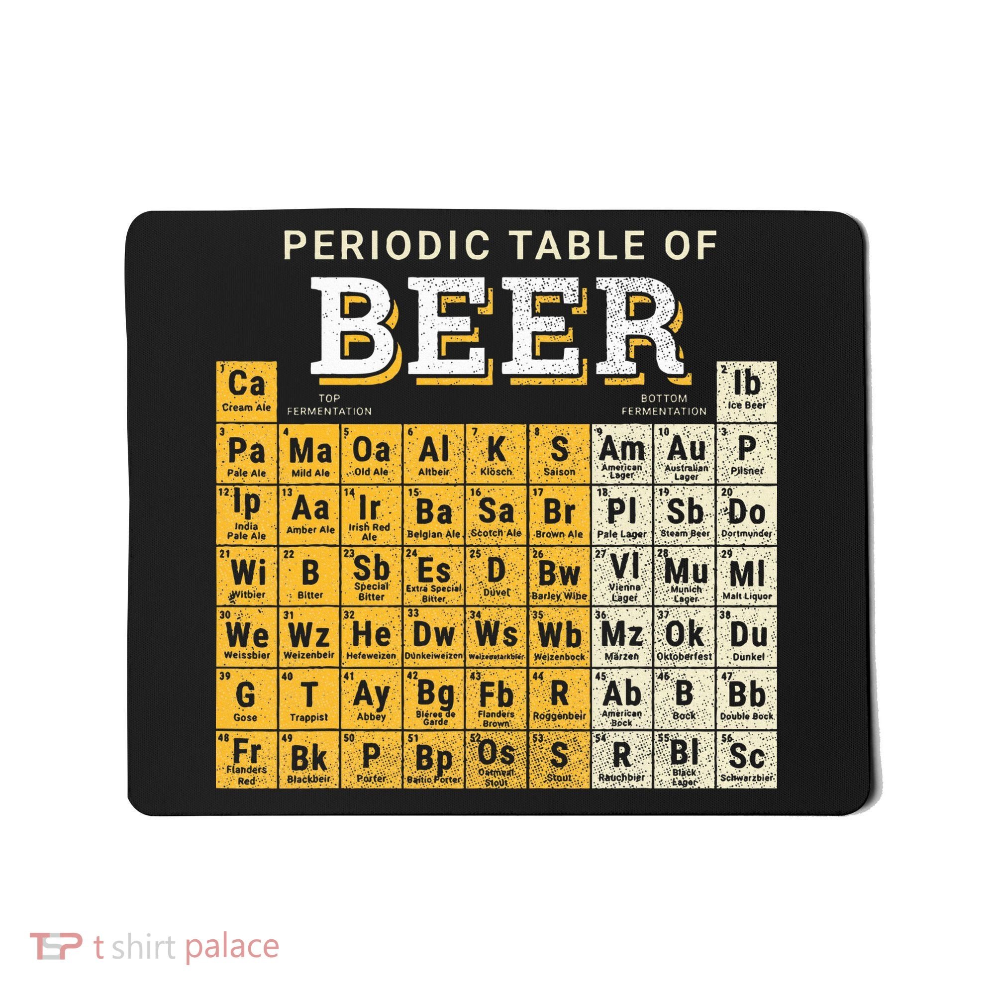 Periodic Table Of Beer Sketch Mousepad