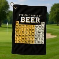 Periodic Table Of Beer Sketch Golf Towel thumb 1