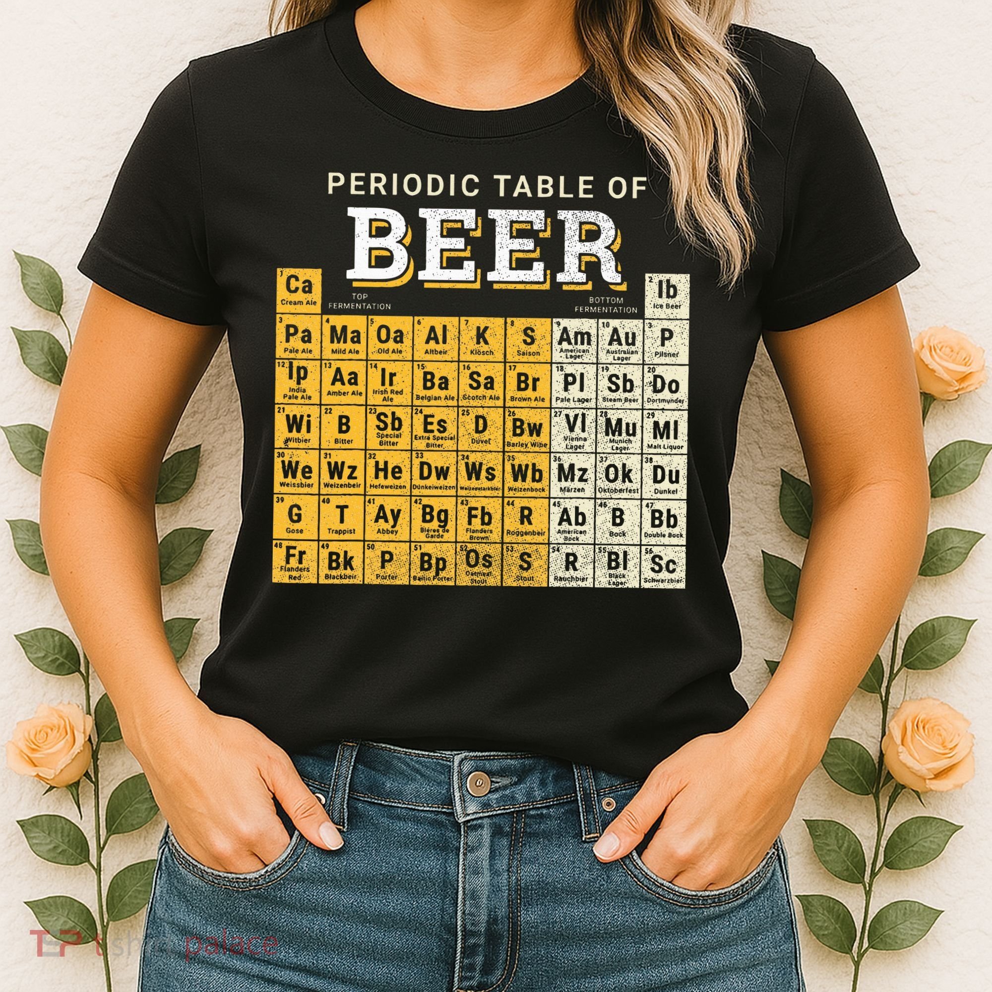 Periodic Table Of Beer Sketch Women's T-Shirt