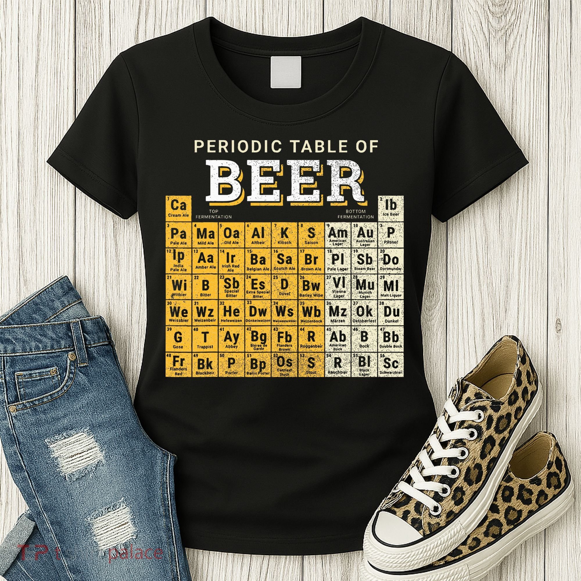 Periodic Table Of Beer Sketch Women's T-Shirt