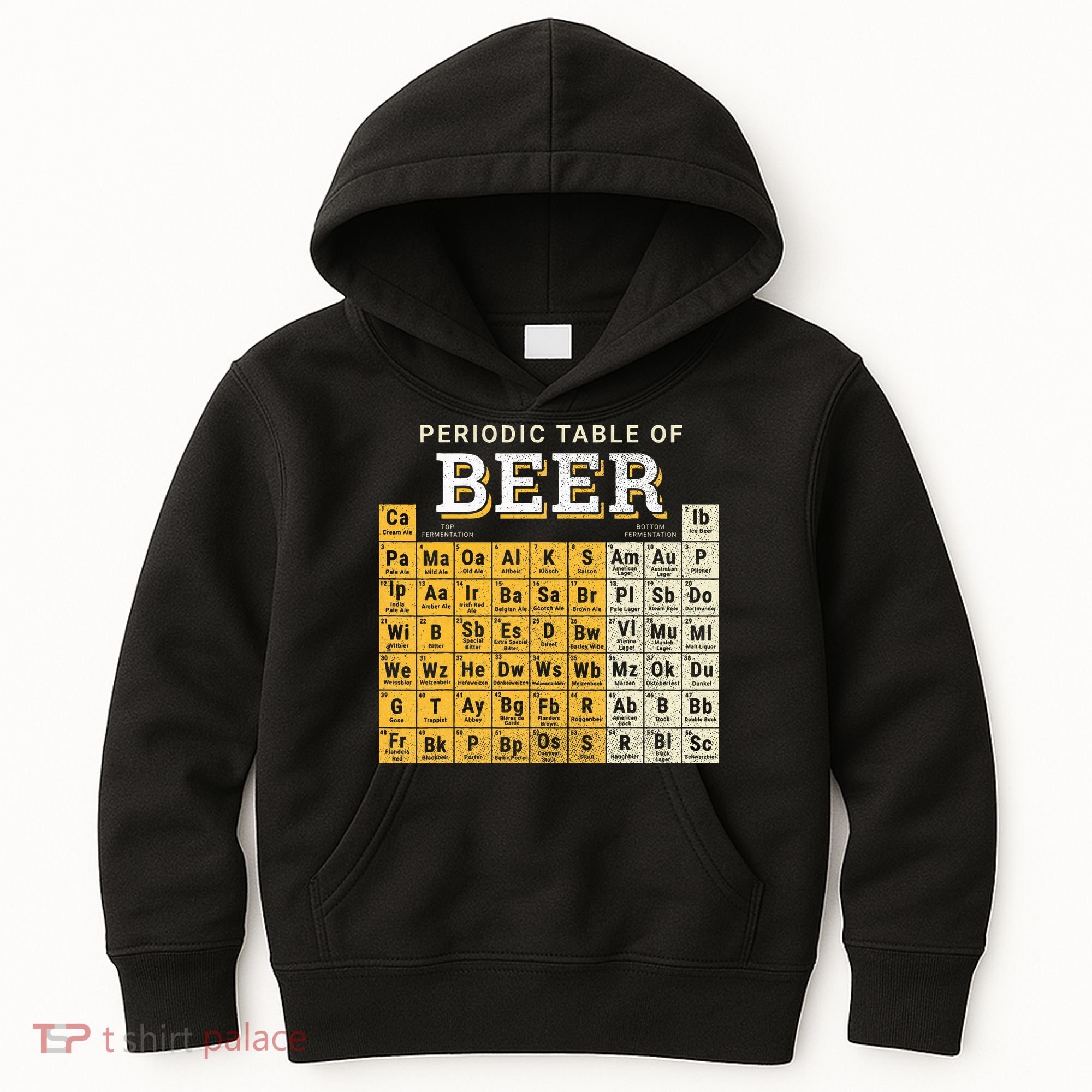 Periodic Table Of Beer Sketch Kids Hoodie