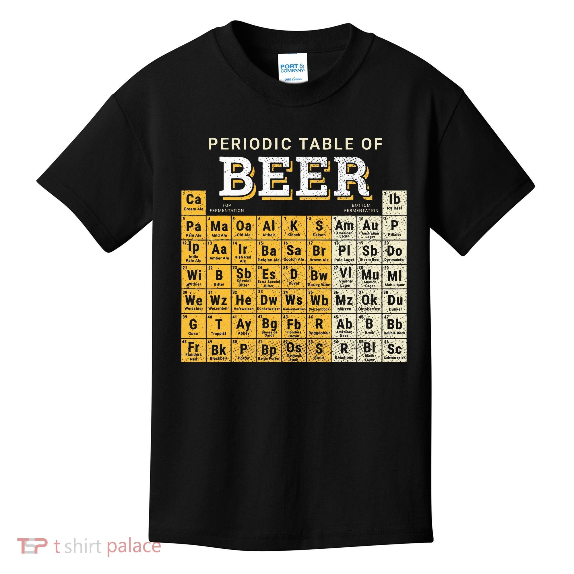 Periodic Table Of Beer Sketch Kids T-Shirt