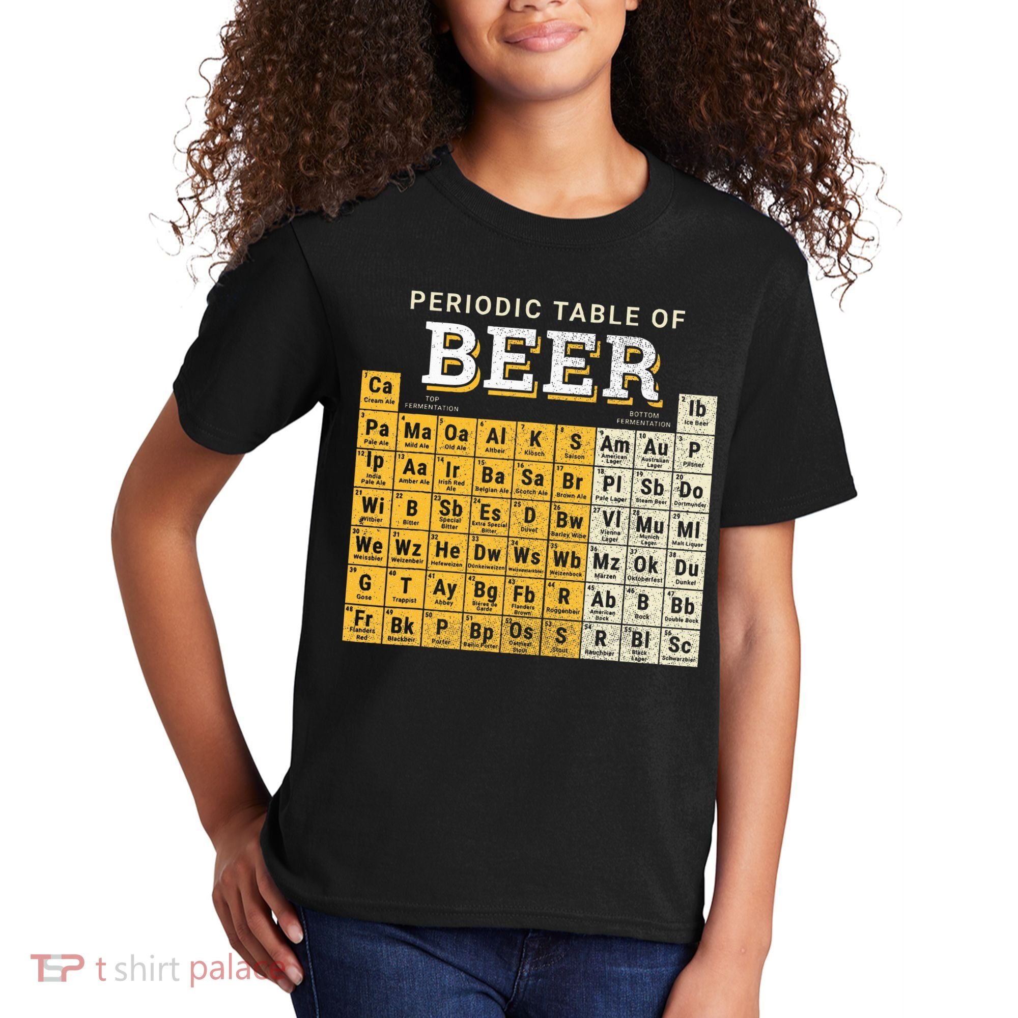 Periodic Table Of Beer Sketch Kids T-Shirt