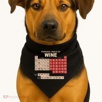 Periodic Table Of Wine Chemistry Periodic Table Geek Nerd USA-Made Doggie Bandana thumb 1