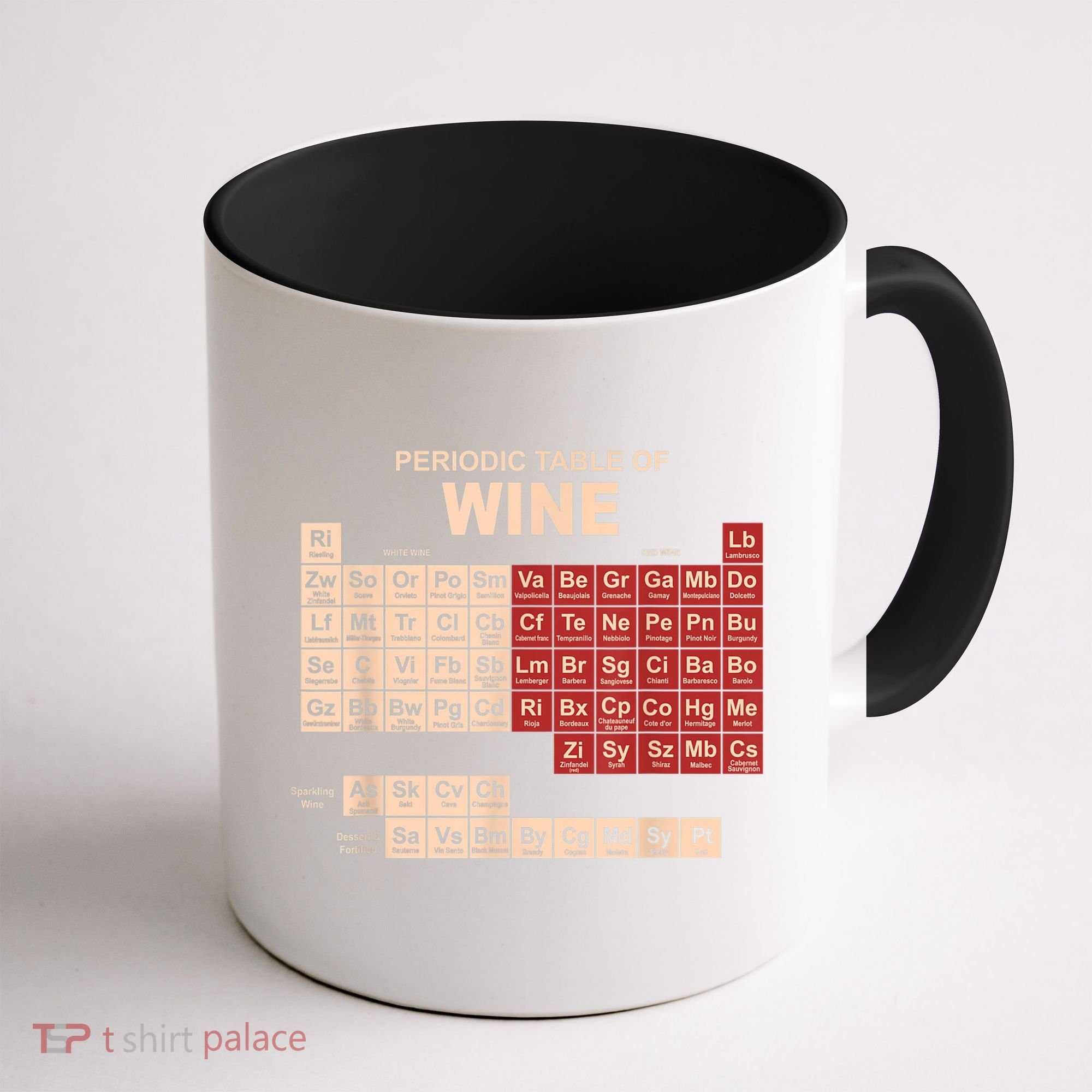 Periodic Table Of Wine Chemistry Periodic Table Geek Nerd Coffee Mug