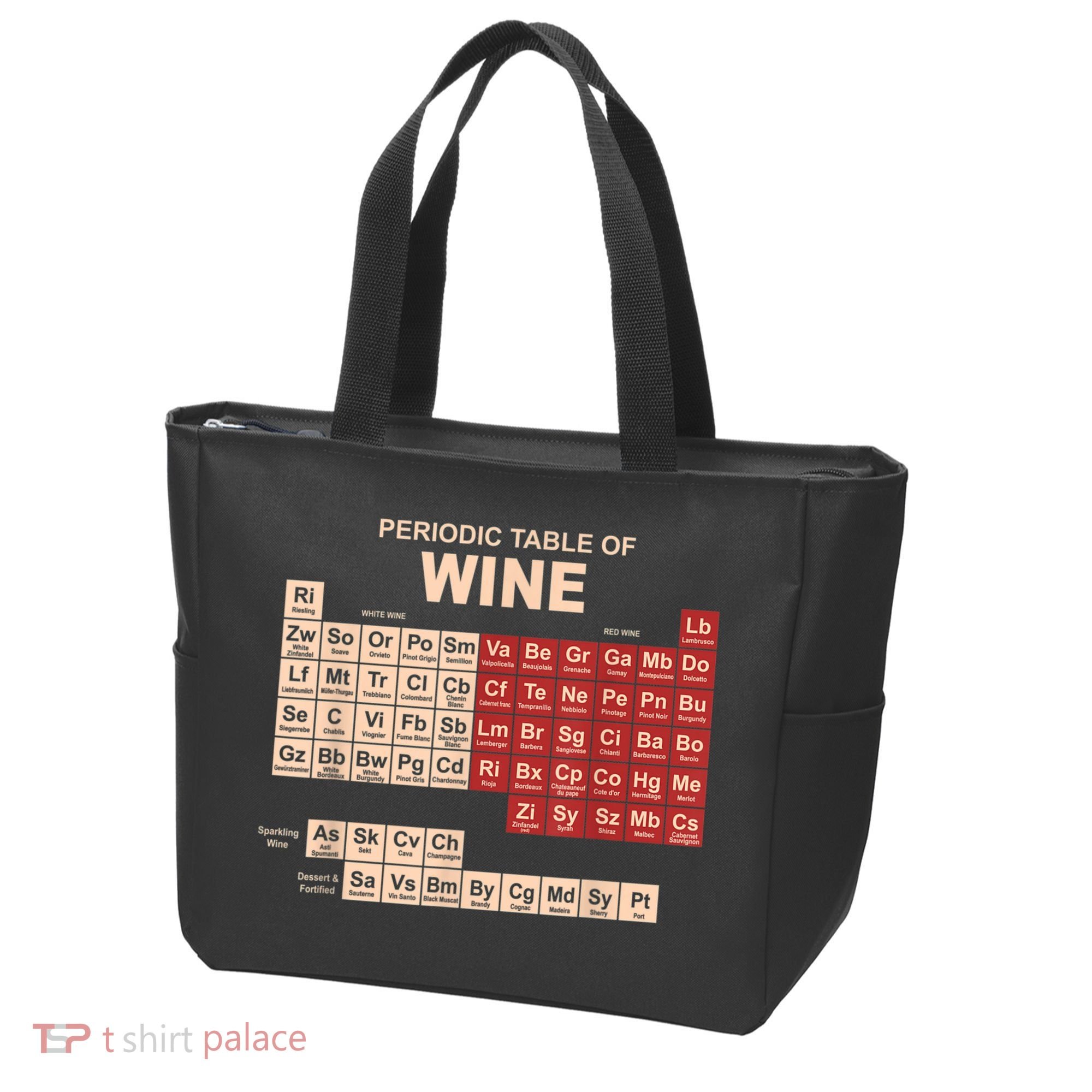 Periodic Table Of Wine Chemistry Periodic Table Geek Nerd Tote Bag