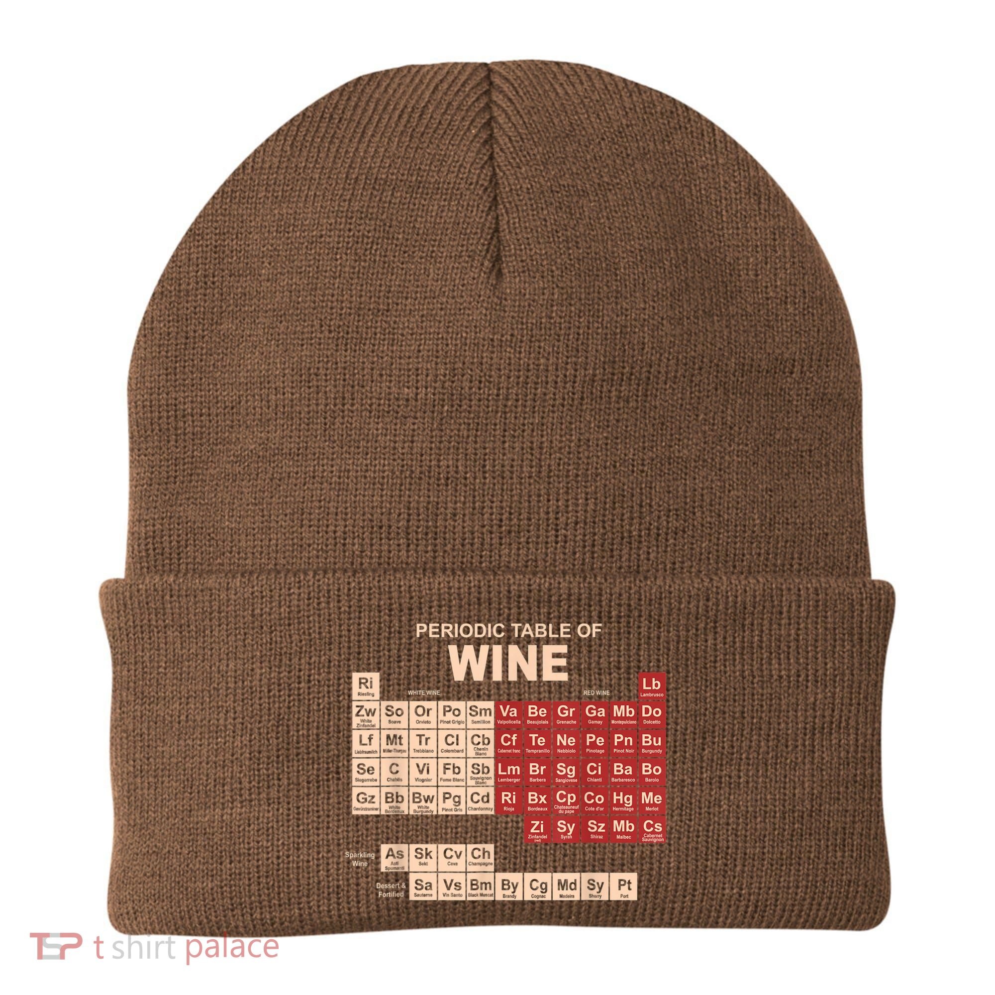 Periodic Table Of Wine Chemistry Periodic Table Geek Nerd Beanie