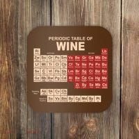 Periodic Table Of Wine Chemistry Periodic Table Geek Nerd Coaster thumb 0