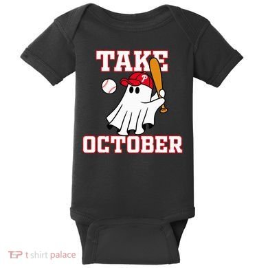 Philly Take October Philadelphia Ghost Baseball Baby Bodysuit