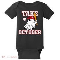 Philly Take October Philadelphia Ghost Baseball Baby Bodysuit thumb 0