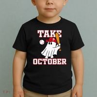 Philly Take October Philadelphia Ghost Baseball Toddler T-Shirt thumb 2