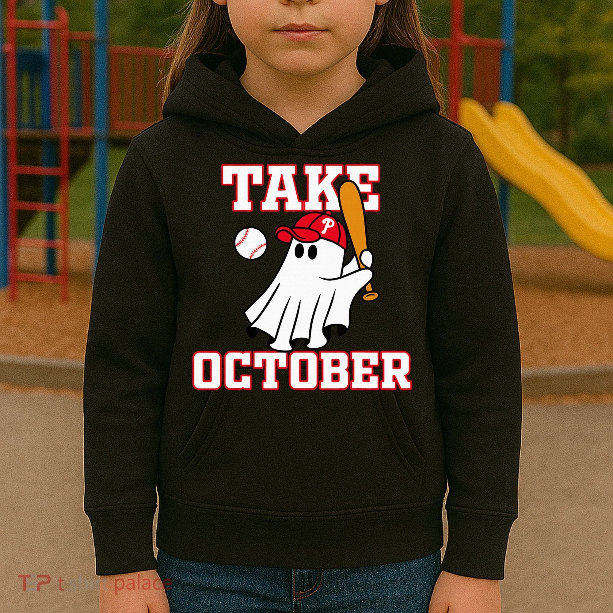 Philly Take October Philadelphia Ghost Baseball Kids Hoodie