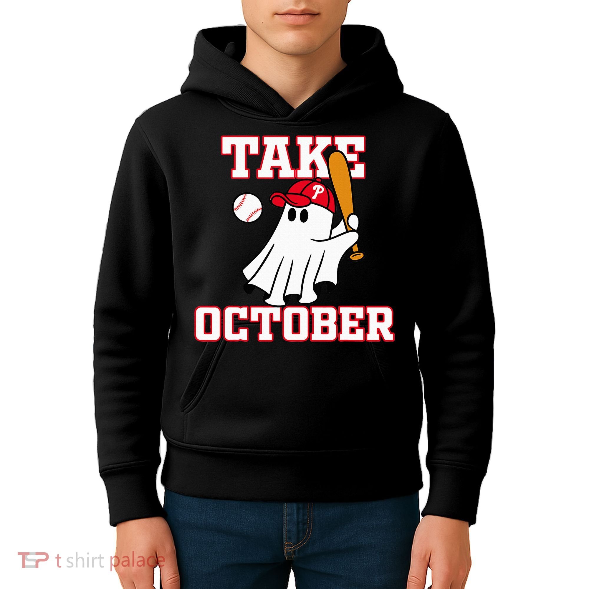 Philly Take October Philadelphia Ghost Baseball Kids Hoodie