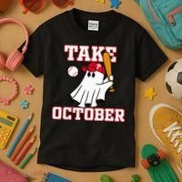 Philly Take October Philadelphia Ghost Baseball Kids T-Shirt thumb 3