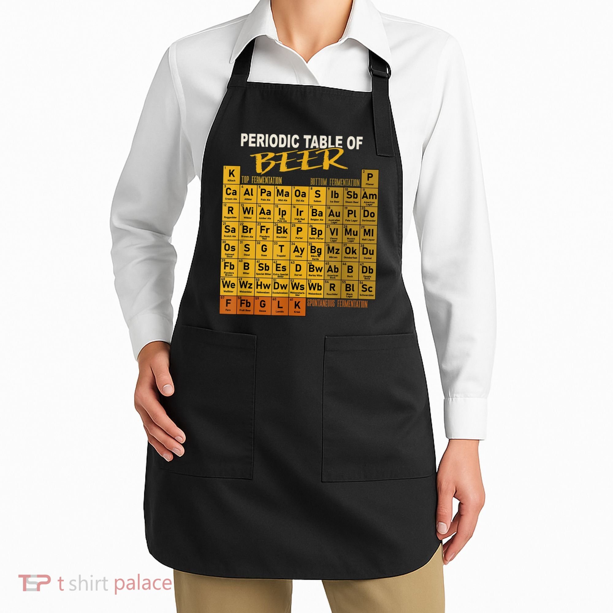 Periodic Table Of Beer Craft Beer Style Brewery Apron