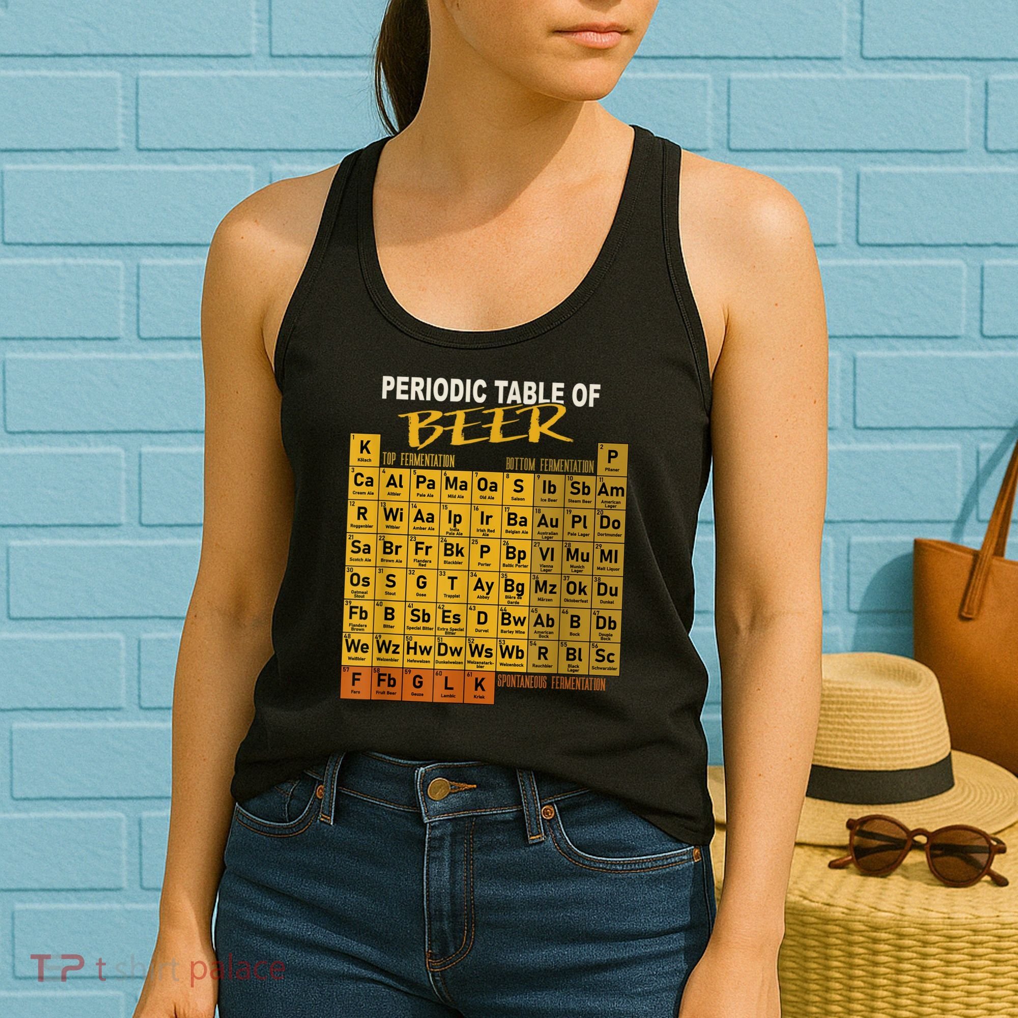 Periodic Table Of Beer Craft Beer Style Brewery Women's Tank Top