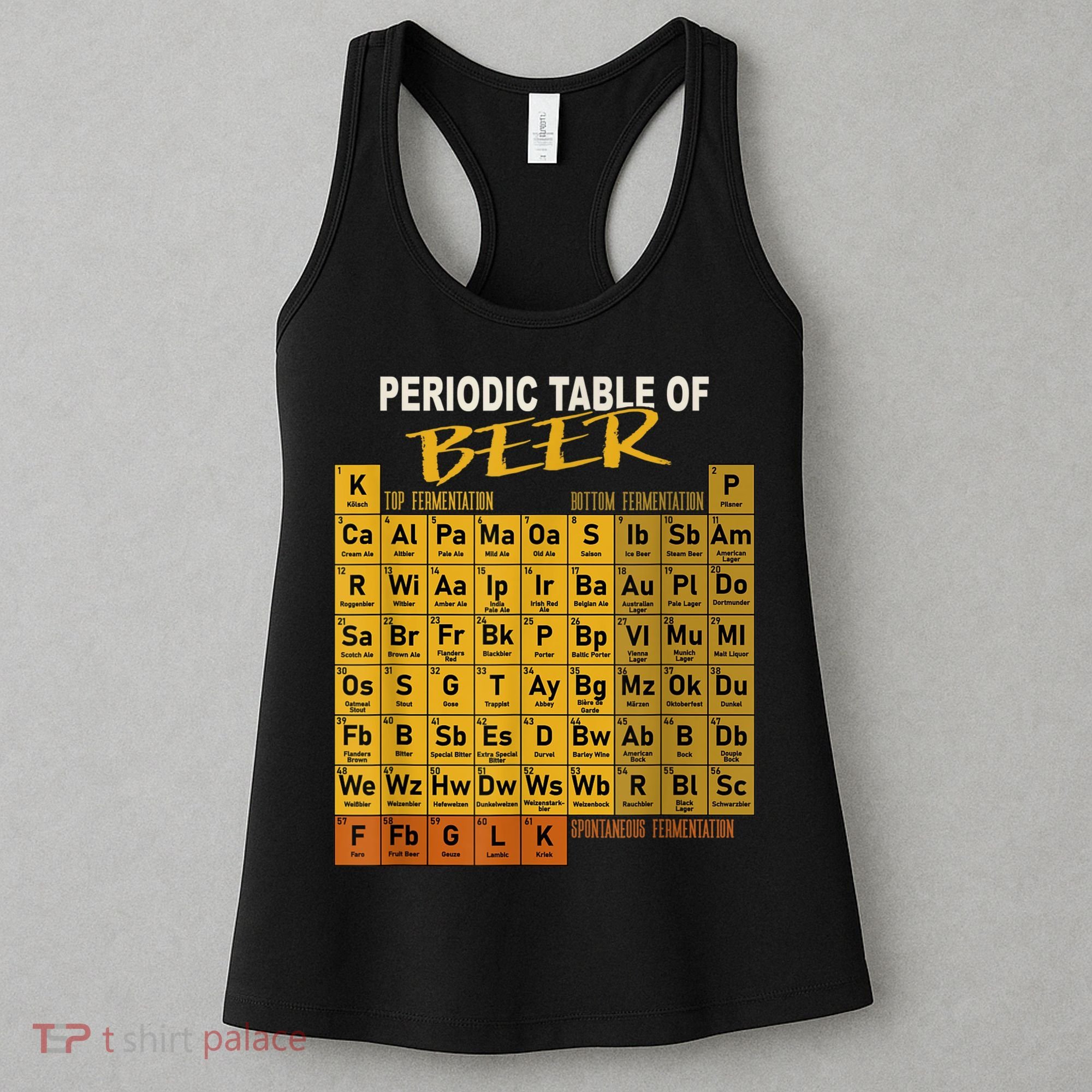 Periodic Table Of Beer Craft Beer Style Brewery Women's Tank Top