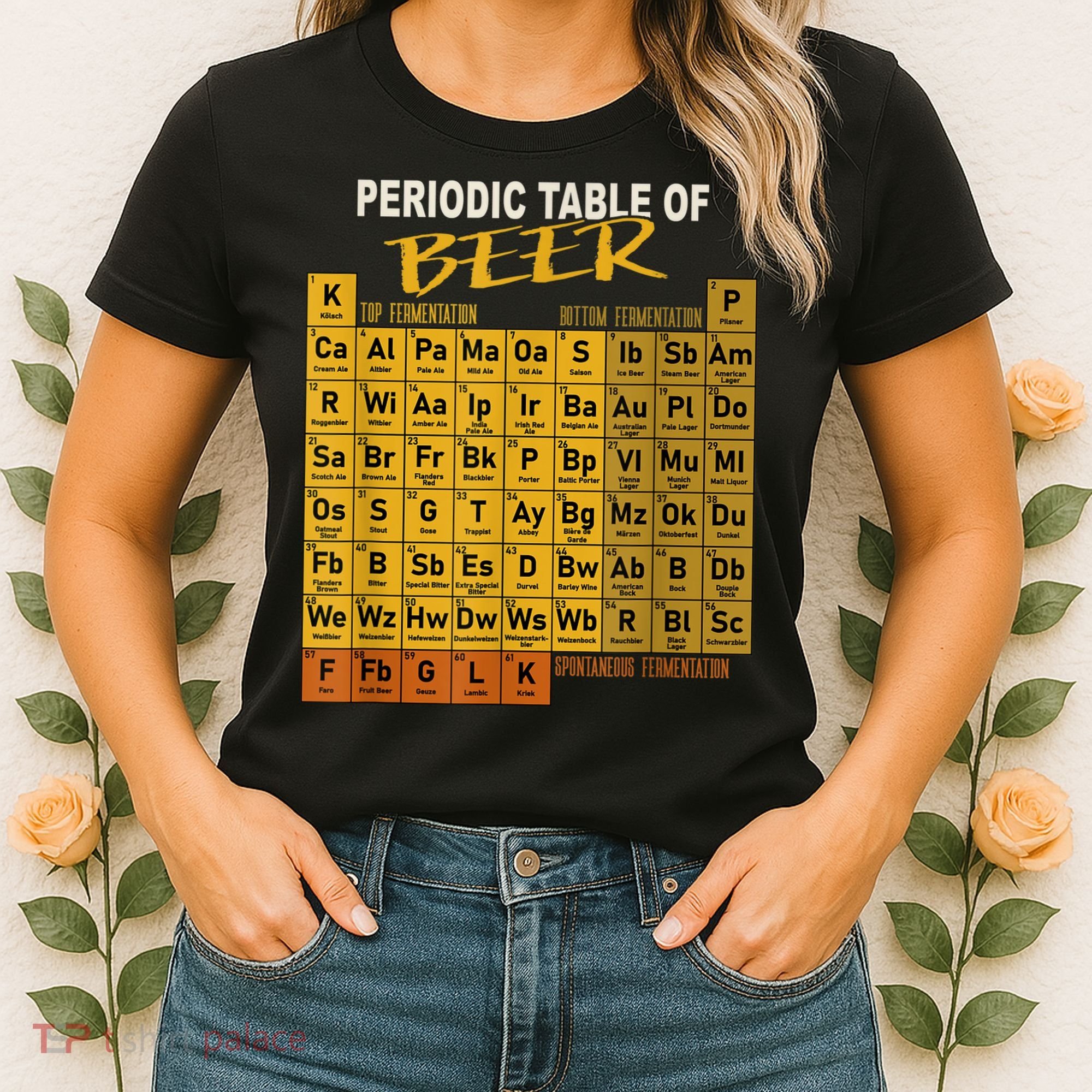 Periodic Table Of Beer Craft Beer Style Brewery Women's T-Shirt