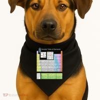 Periodic Table Of Elements For Classical And STEM Education USA-Made Doggie Bandana thumb 1
