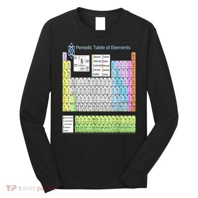 Periodic Table Of Elements For Classical And STEM Education Long Sleeve Shirt