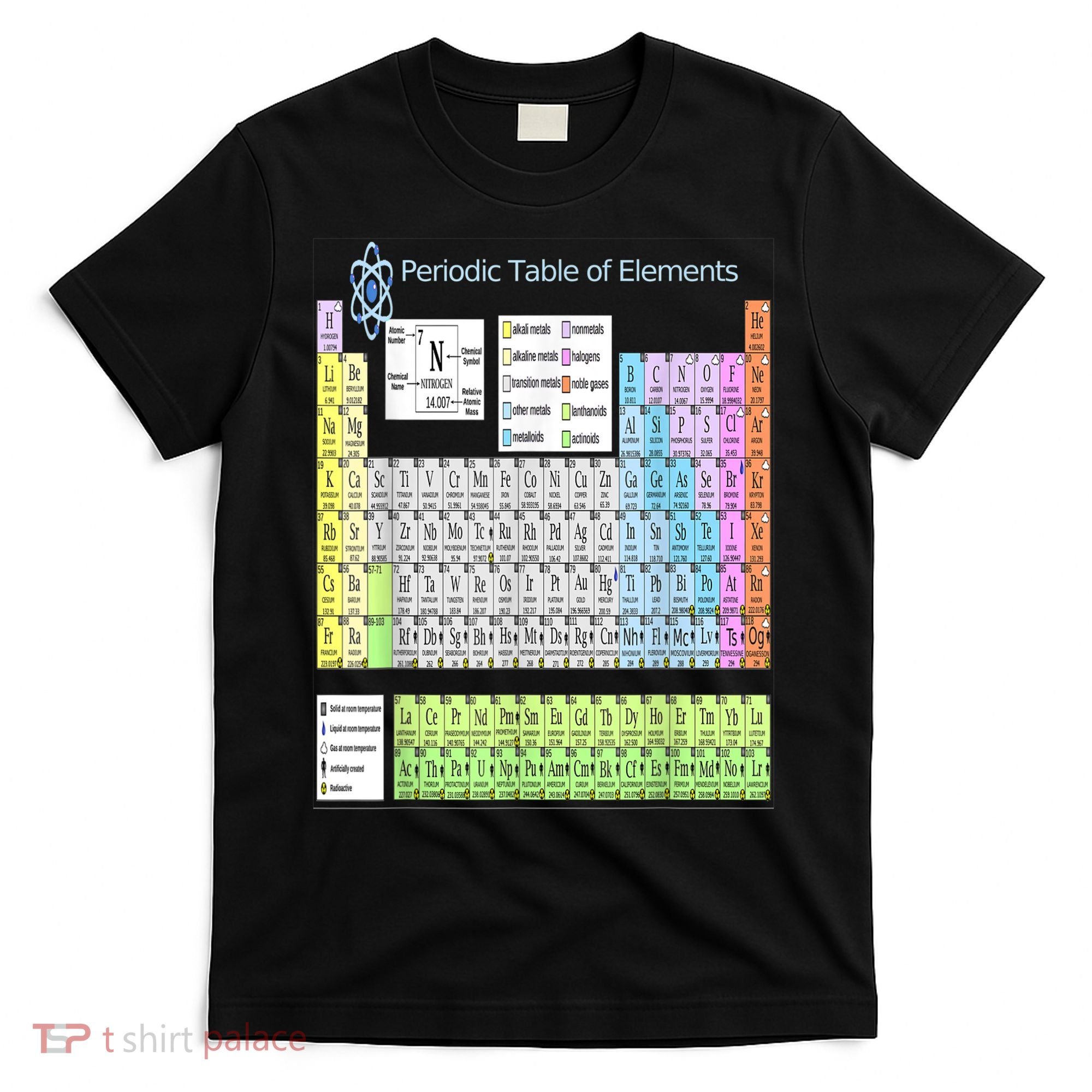 Periodic Table Of Elements For Classical And STEM Education T-Shirt