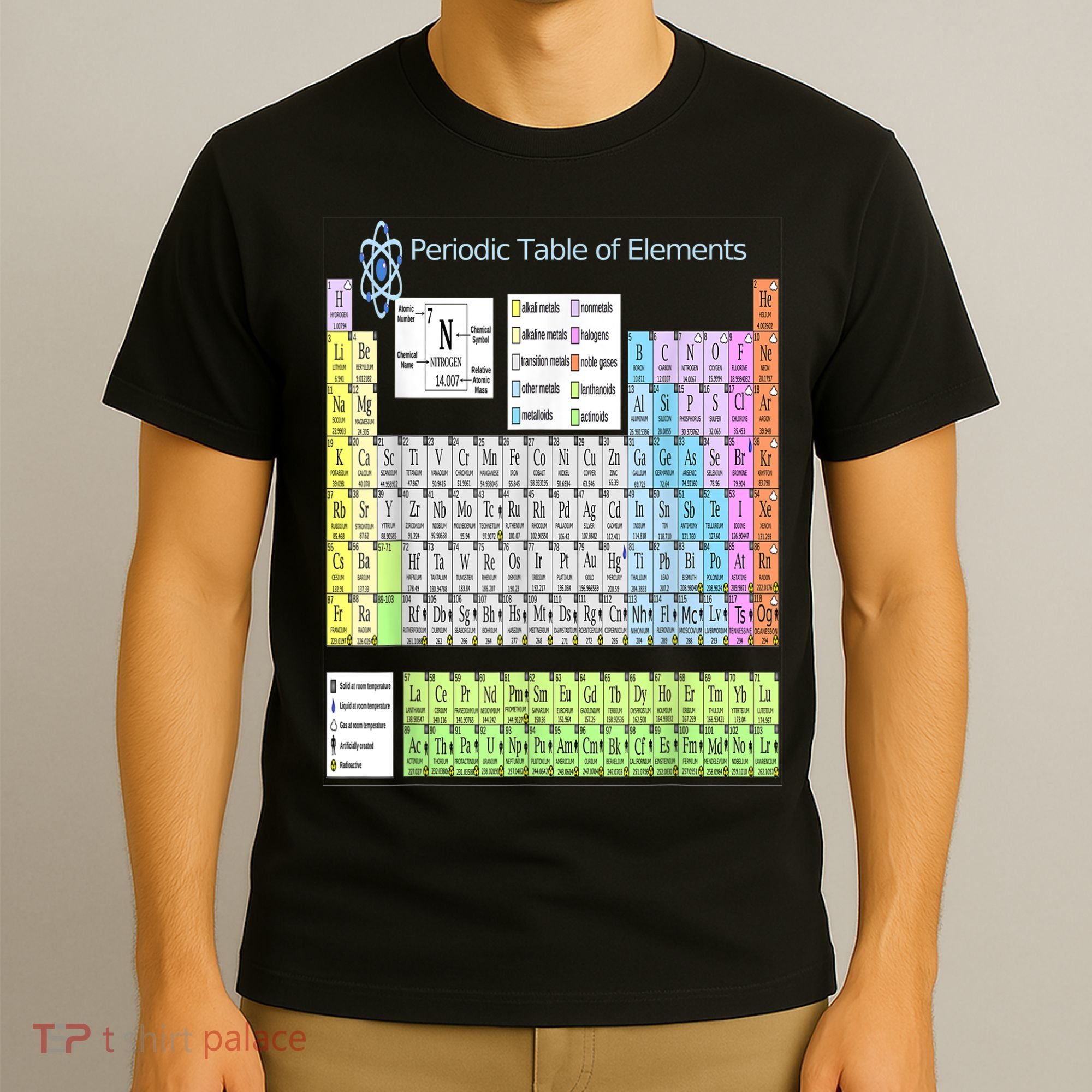 Periodic Table Of Elements For Classical And STEM Education T-Shirt