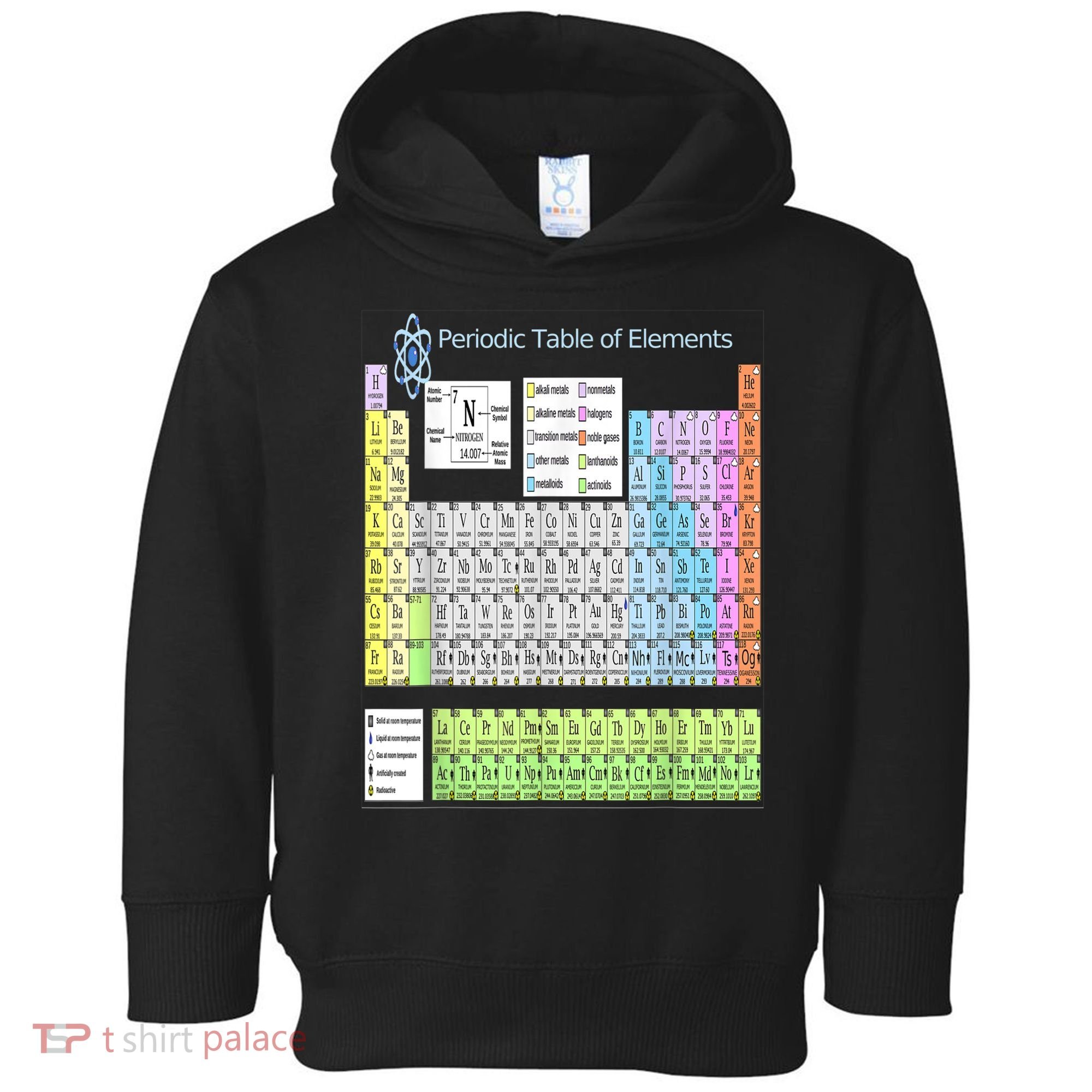 Periodic Table Of Elements For Classical And STEM Education Toddler Hoodie