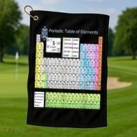 Periodic Table Of Elements For Classical And STEM Education Golf Towel thumb 1