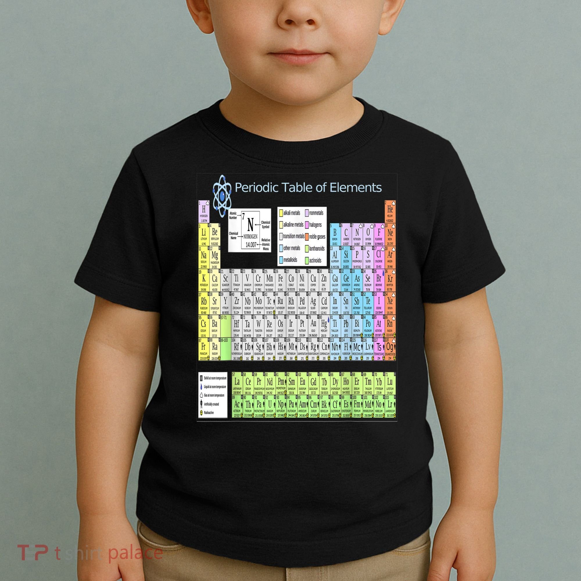 Periodic Table Of Elements For Classical And STEM Education Toddler T-Shirt