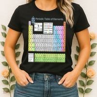 Periodic Table Of Elements For Classical And STEM Education Women's T-Shirt thumb 2