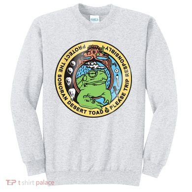 Psychedelic Toad Of The Sonoran Desert Sweatshirt