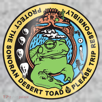 Psychedelic Toad Of The Sonoran Desert Kids T-Shirt thumb 2