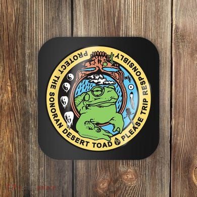 Psychedelic Toad Of The Sonoran Desert Coaster
