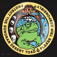 Psychedelic Toad Of The Sonoran Desert Coaster thumb 2