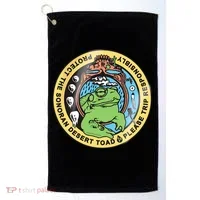 Psychedelic Toad Of The Sonoran Desert Golf Towel thumb 0