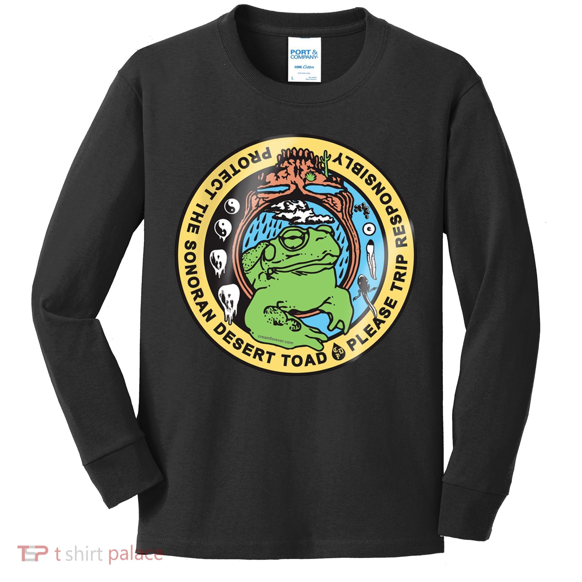 Psychedelic Toad Of The Sonoran Desert Kids Long Sleeve Shirt