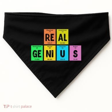 Periodic Table Of Elements Real Genius USA-Made Doggie Bandana