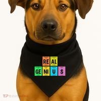 Periodic Table Of Elements Real Genius USA-Made Doggie Bandana thumb 1